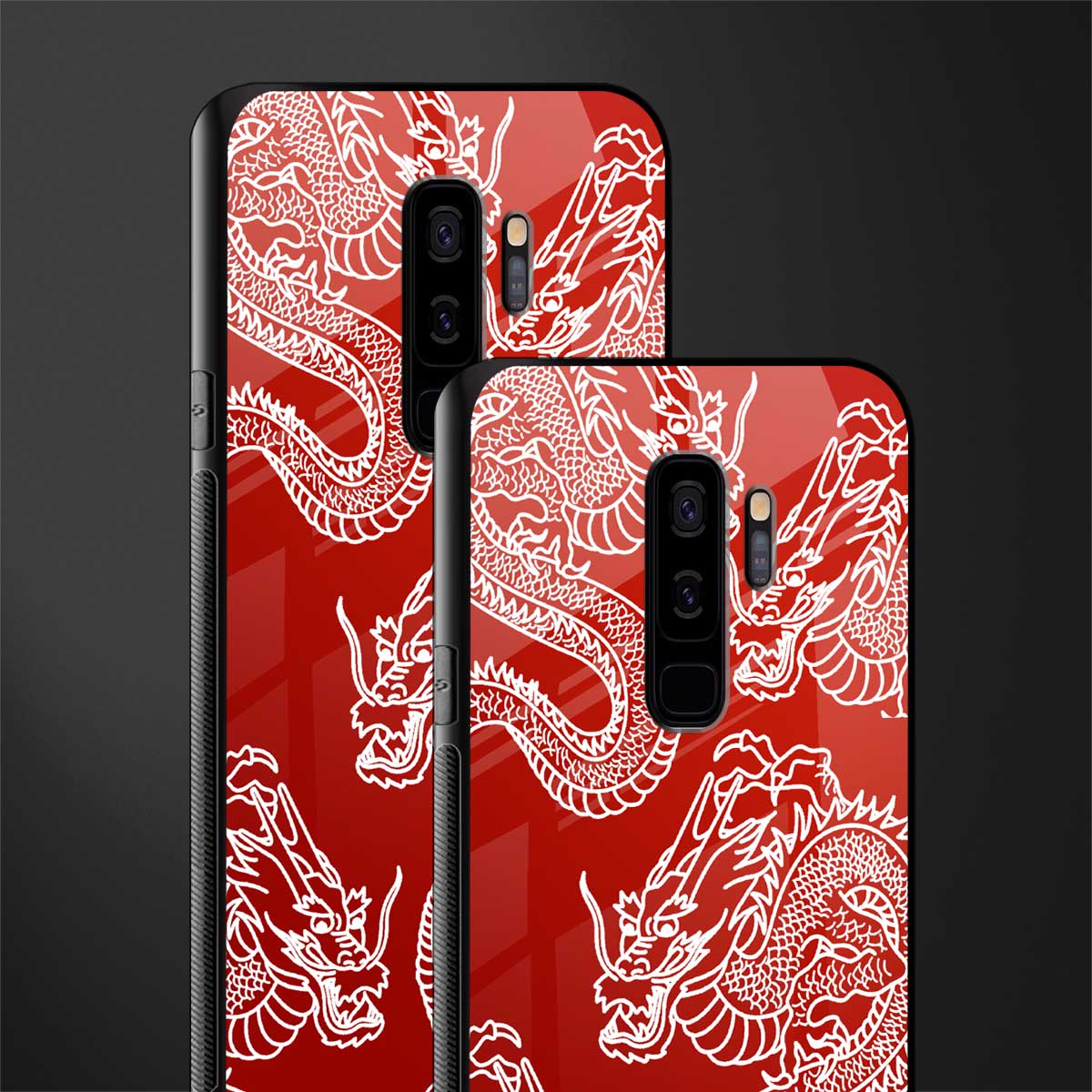 dragons red glass case for samsung galaxy s9 plus image-2