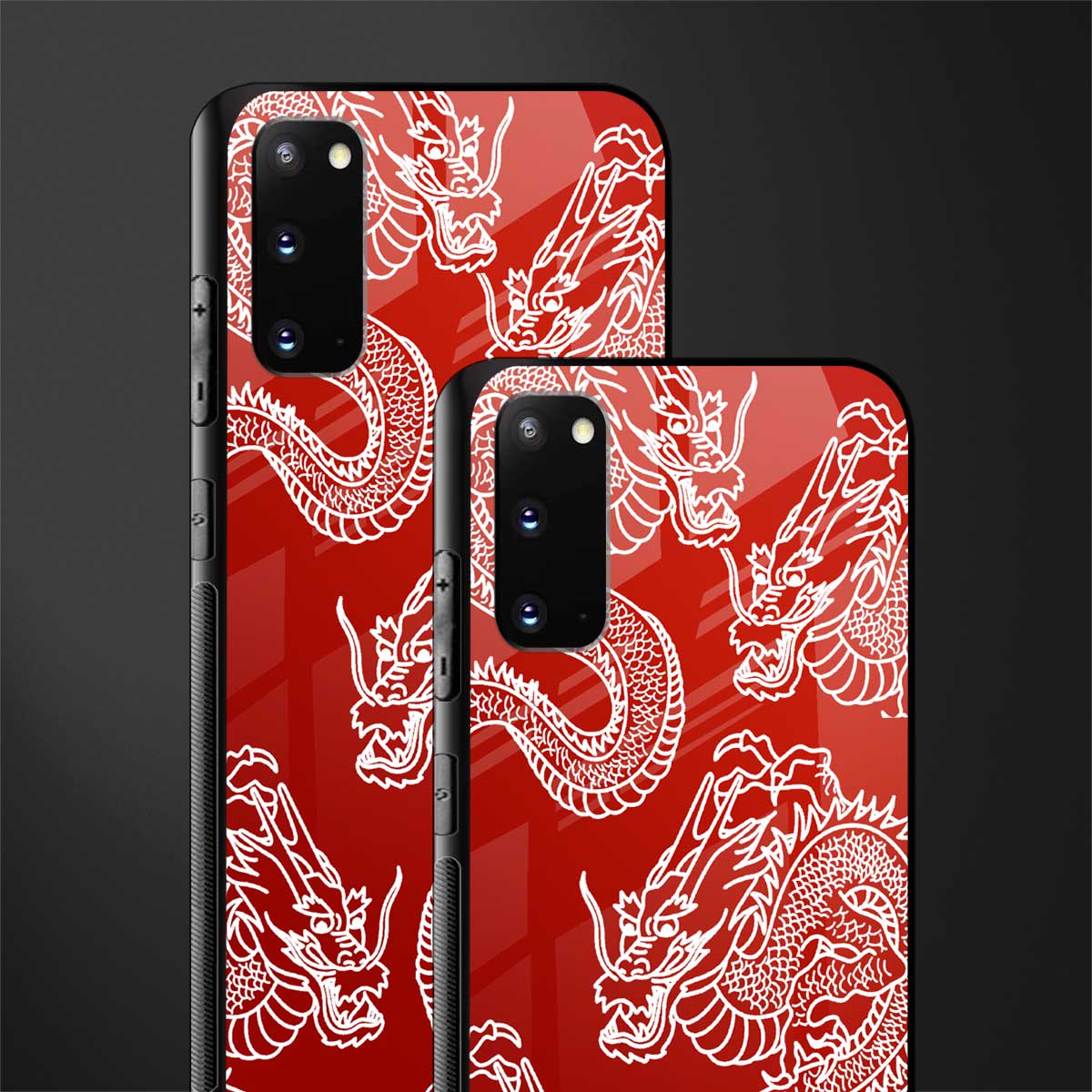 dragons red glass case for samsung galaxy s20 image-2