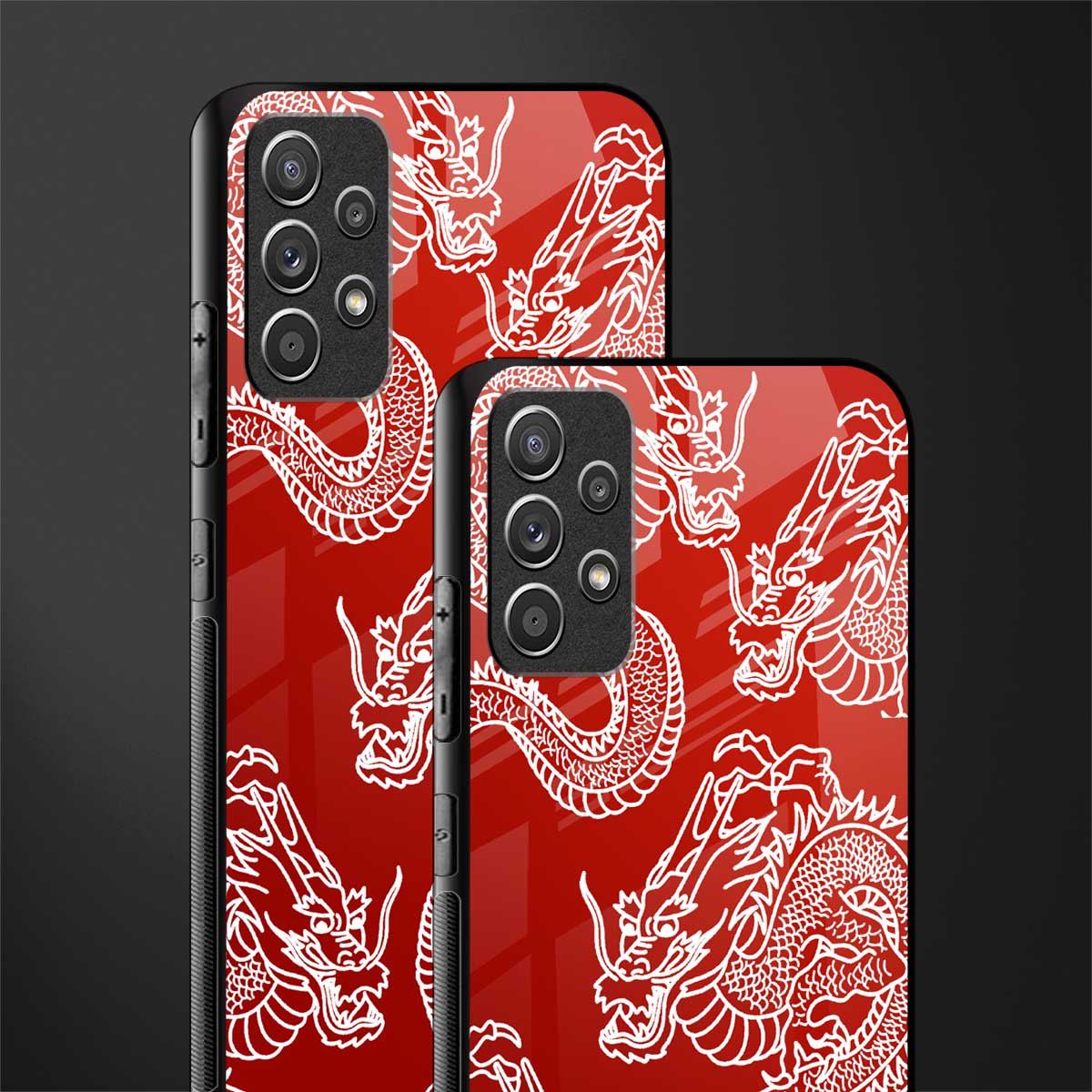 dragons red glass case for samsung galaxy a72 image-2