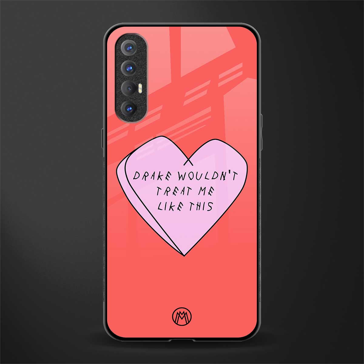 drake wouldn't treat me like this glass case for oppo reno 3 pro image