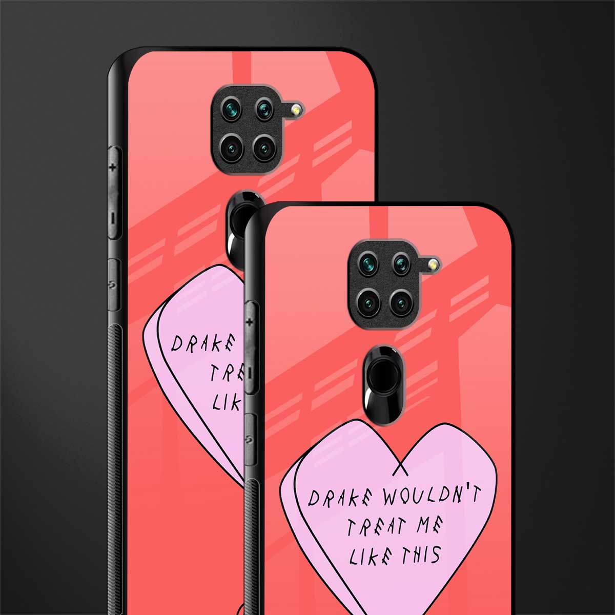 drake wouldn't treat me like this glass case for redmi note 9 image-2