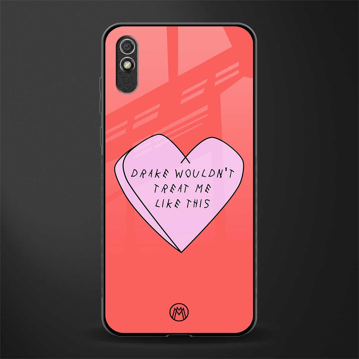drake wouldn't treat me like this glass case for redmi 9i image