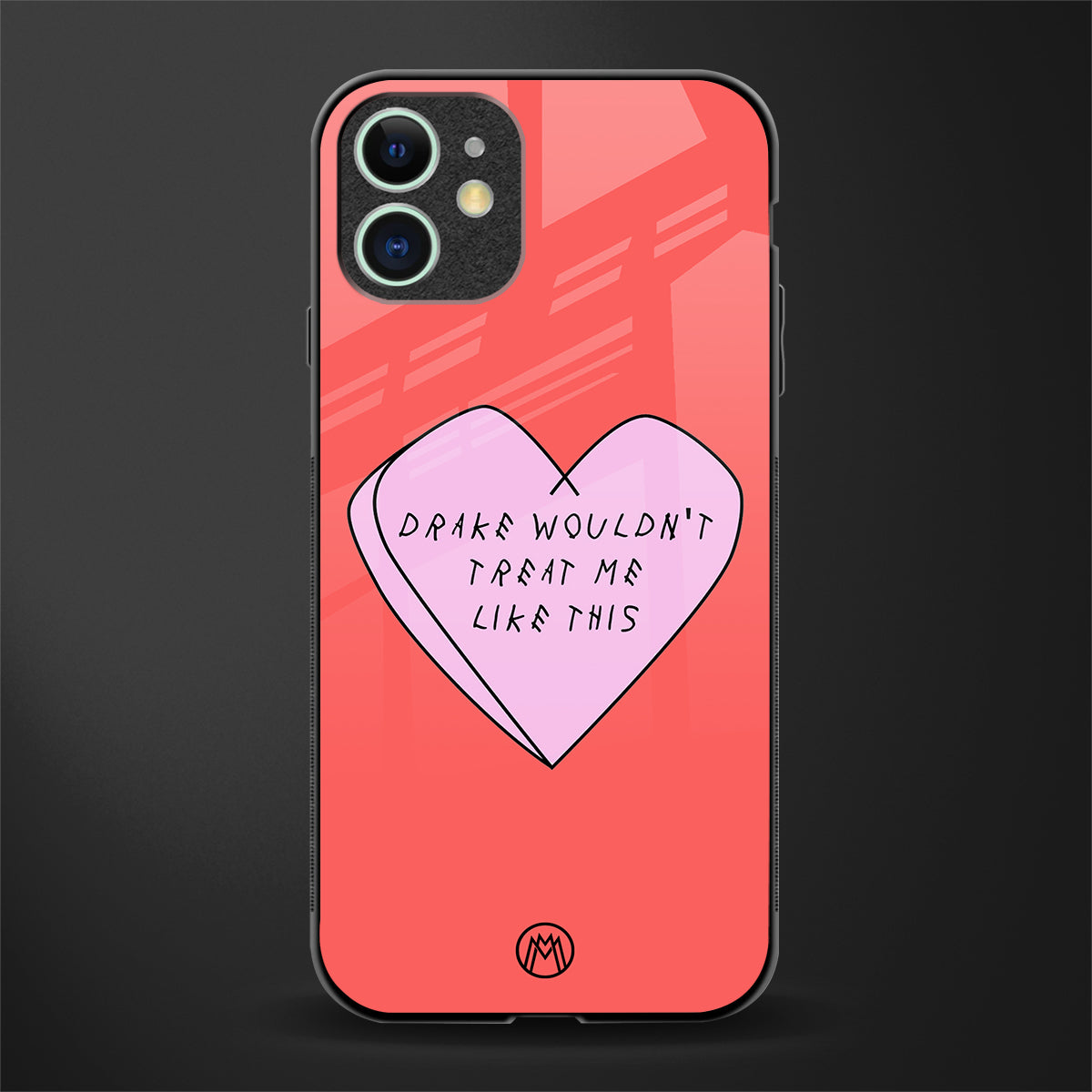 drake wouldn't treat me like this glass case for iphone 11 image