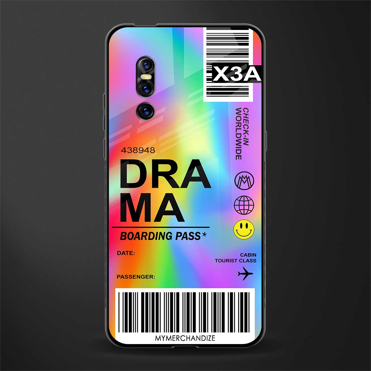 drama glass case for vivo v15 pro image
