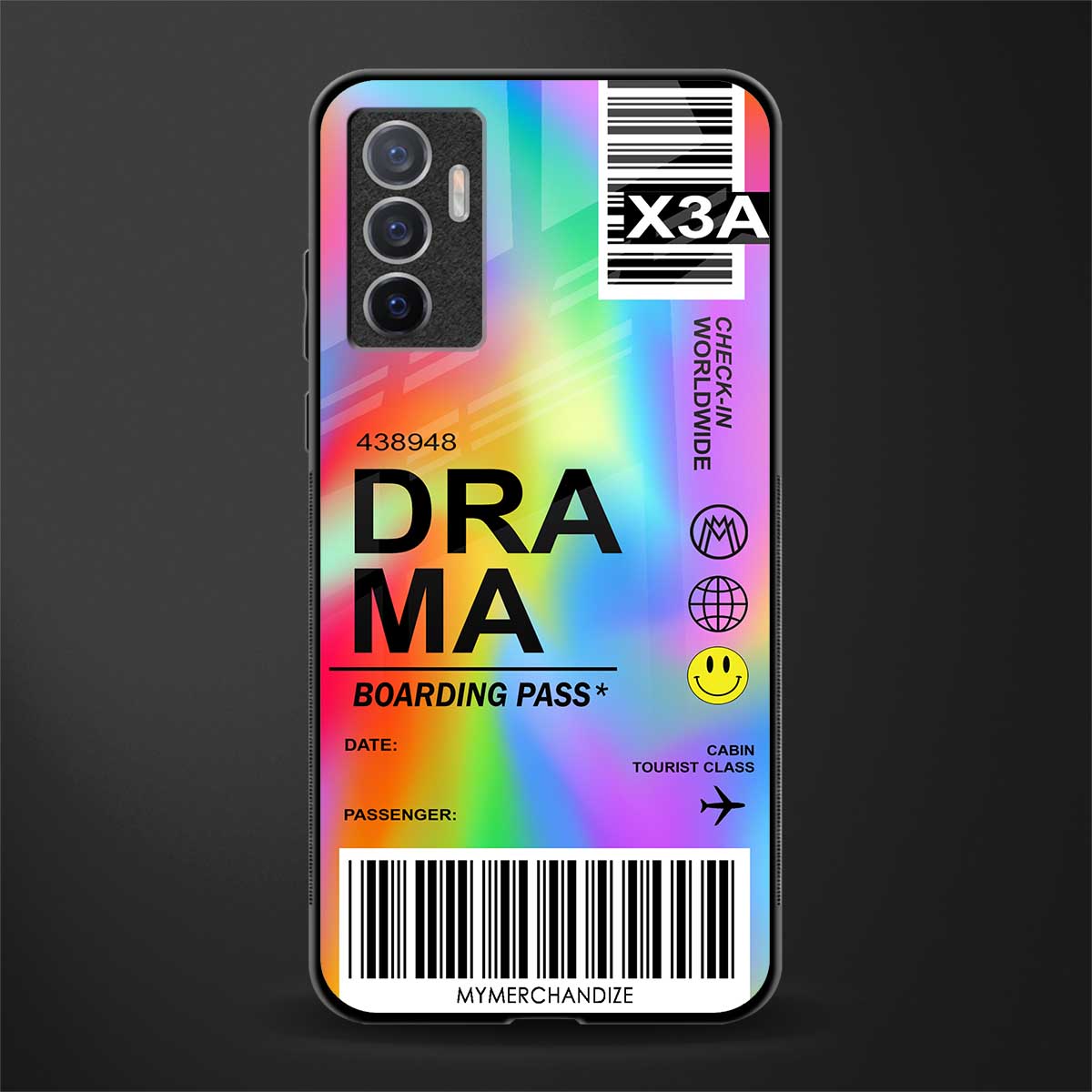 drama glass case for vivo v23e image