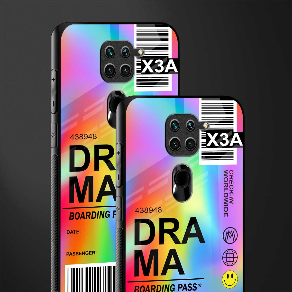 drama glass case for redmi note 9 image-2