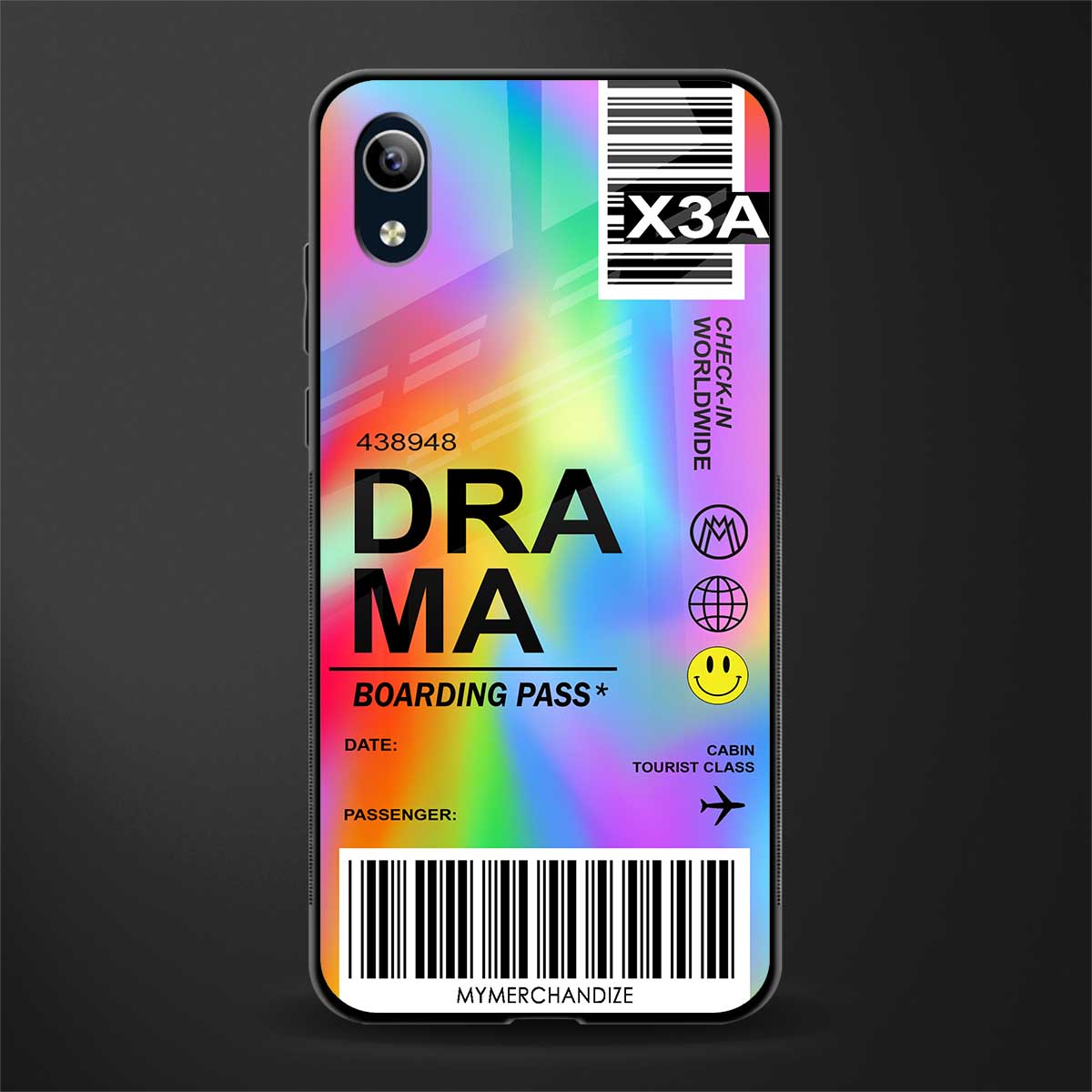drama glass case for vivo y1s without fingerprint image
