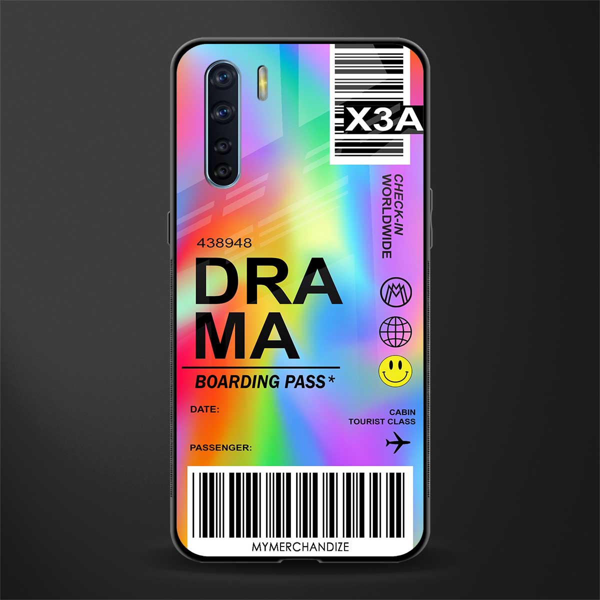 drama glass case for oppo f15 image
