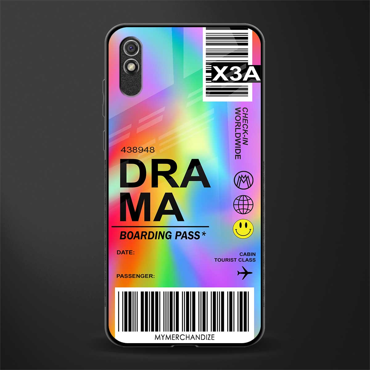 drama glass case for redmi 9i image