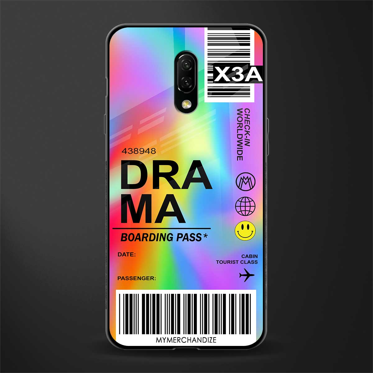 drama glass case for oneplus 7 image