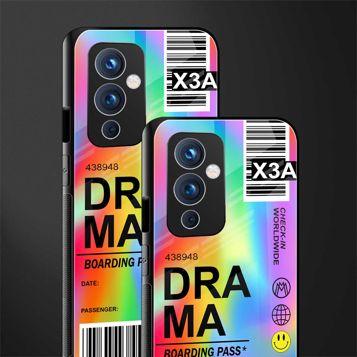 drama back phone cover | glass case for oneplus 9