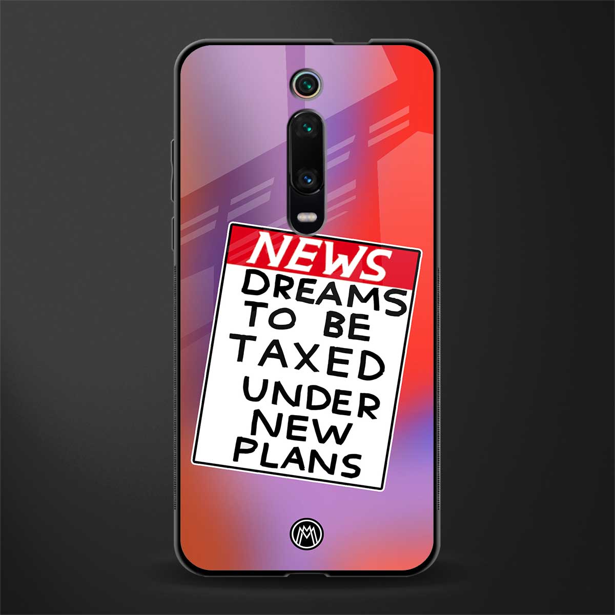 dreams to be taxed glass case for redmi k20 image