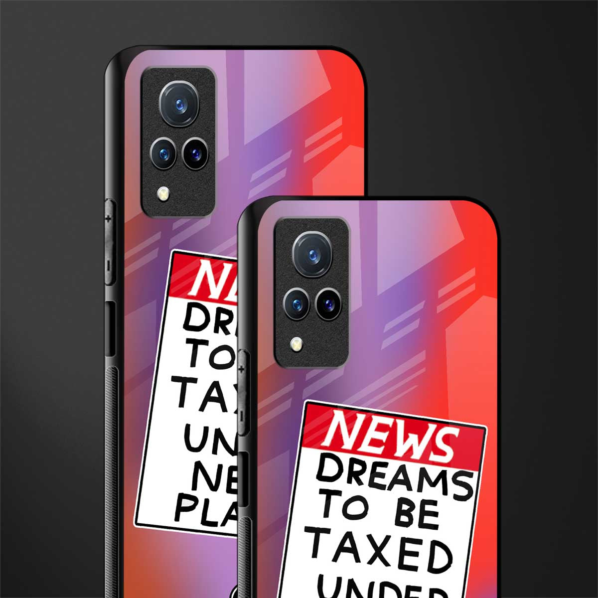 dreams to be taxed glass case for vivo v21 5g image-2