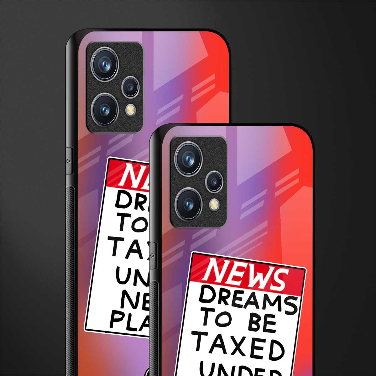 dreams to be taxed glass case for realme 9 4g image-2