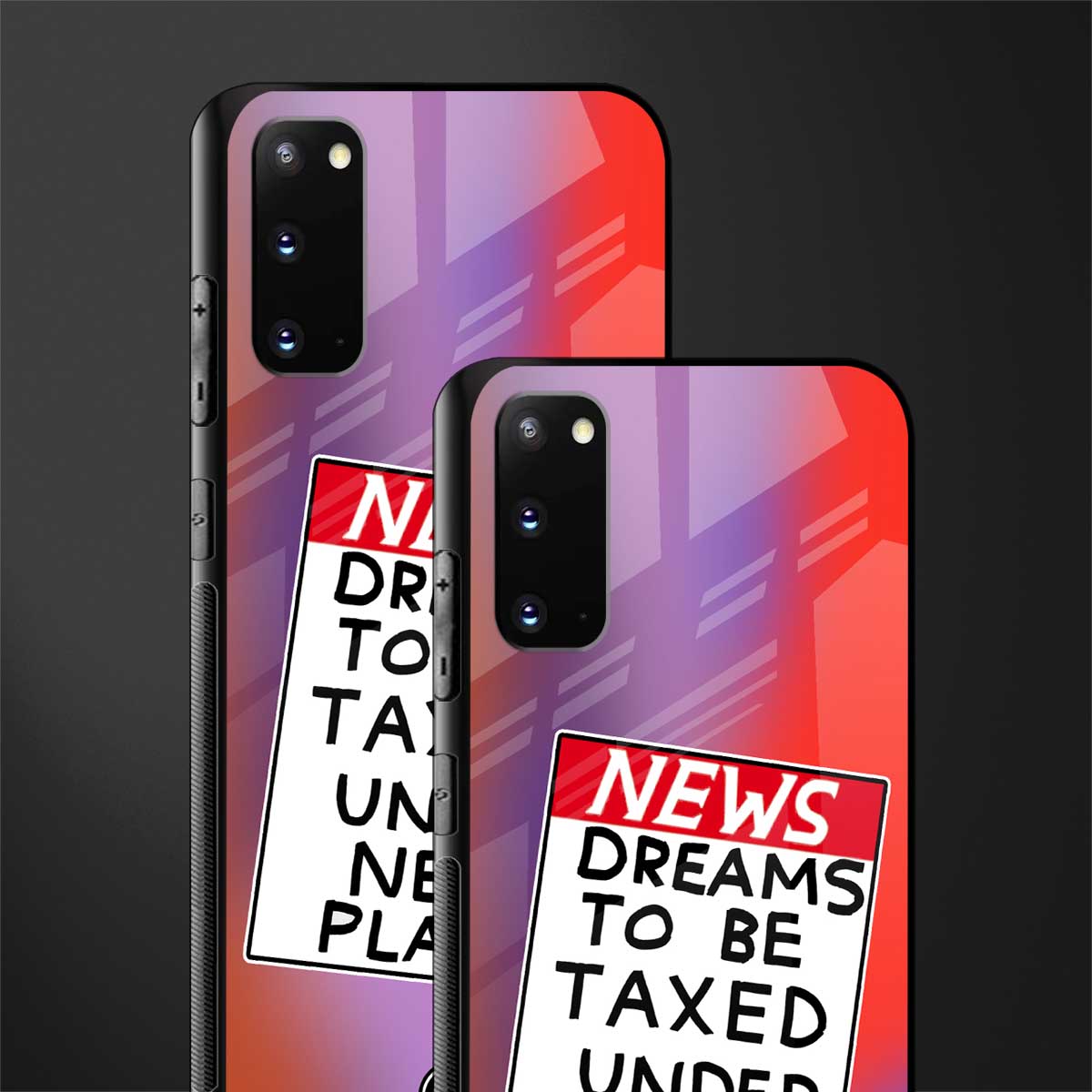 dreams to be taxed glass case for samsung galaxy s20 image-2