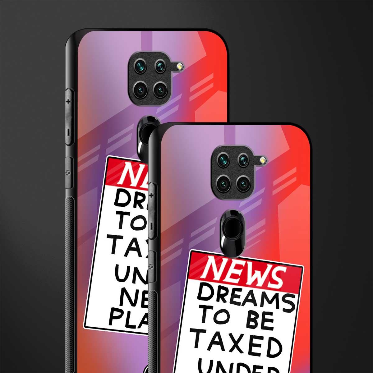 dreams to be taxed glass case for redmi note 9 image-2