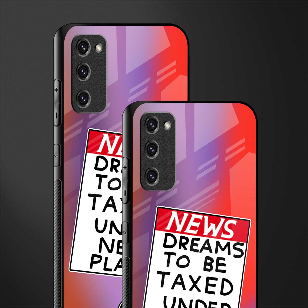 dreams to be taxed glass case for samsung galaxy s20 fe image-2