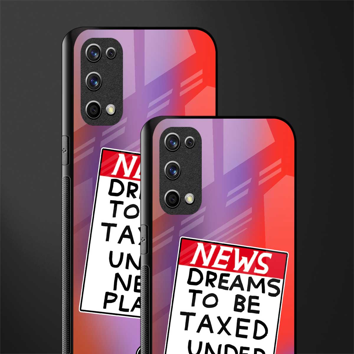 dreams to be taxed glass case for realme x7 pro image-2