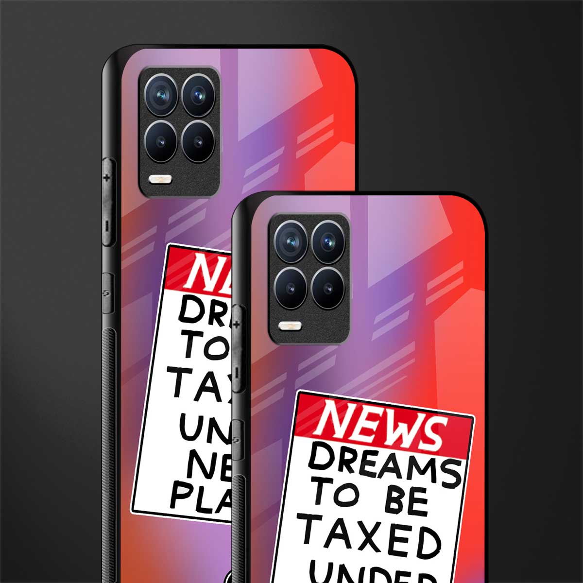 dreams to be taxed glass case for realme 8 4g image-2