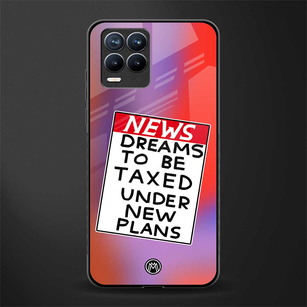 dreams to be taxed glass case for realme 8 4g image