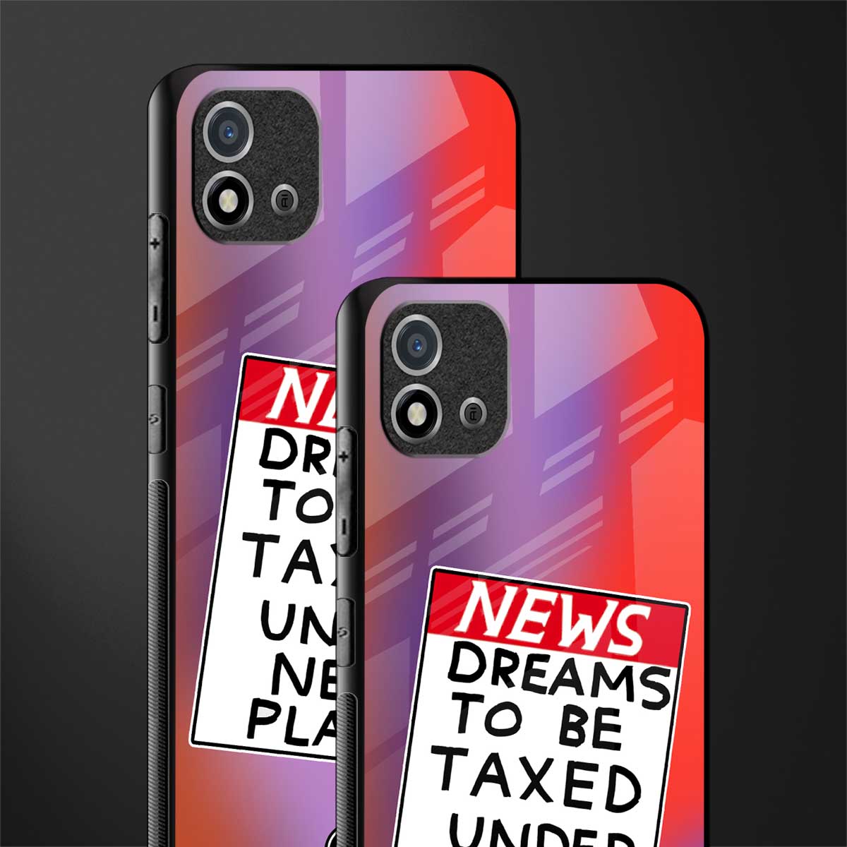 dreams to be taxed glass case for realme c20 image-2
