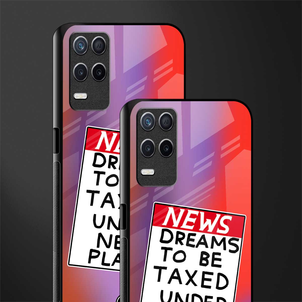 dreams to be taxed glass case for realme narzo 30 5g image-2