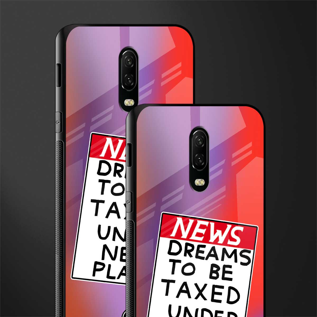dreams to be taxed glass case for oneplus 6t image-2