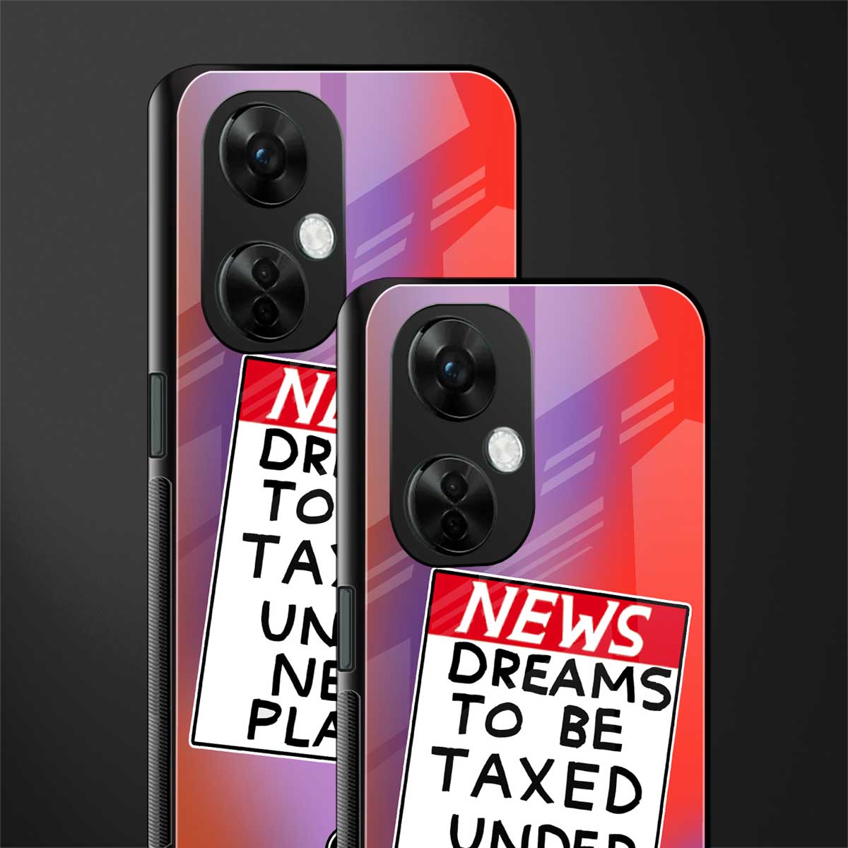 dreams to be taxed back phone cover | glass case for oneplus nord ce 3 lite