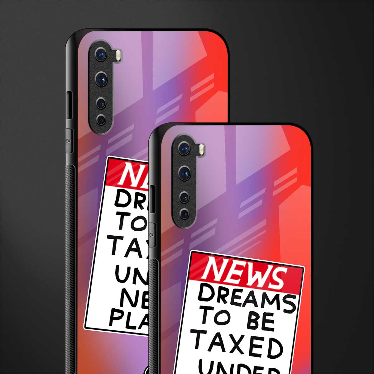 dreams to be taxed glass case for oneplus nord ac2001 image-2