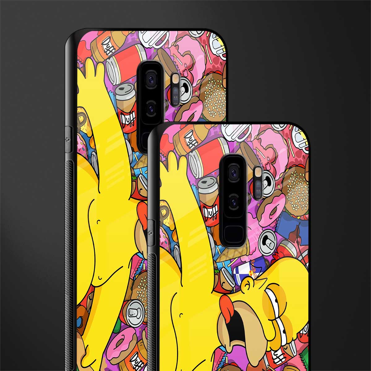 drunk homer simpsons glass case for samsung galaxy s9 plus image-2