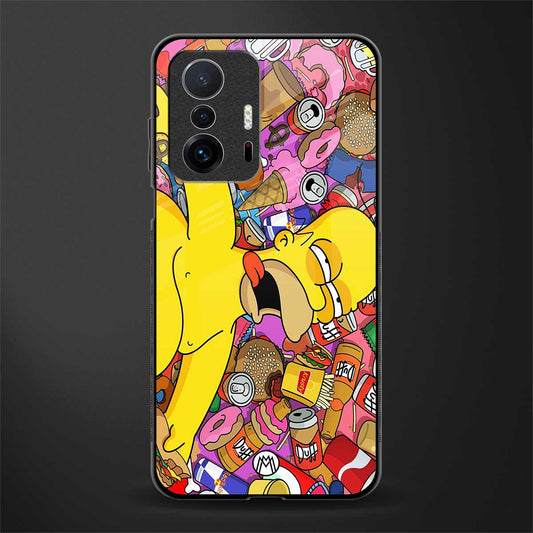 drunk homer simpsons glass case for mi 11t pro 5g image