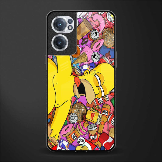 drunk homer simpsons glass case for oneplus nord ce 2 5g image
