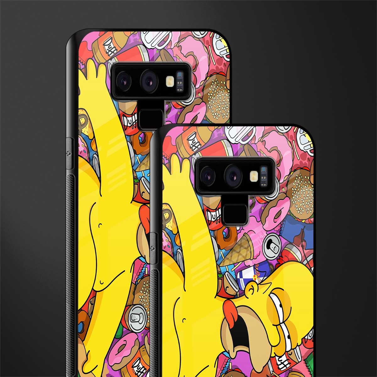 drunk homer simpsons glass case for samsung galaxy note 9 image-2