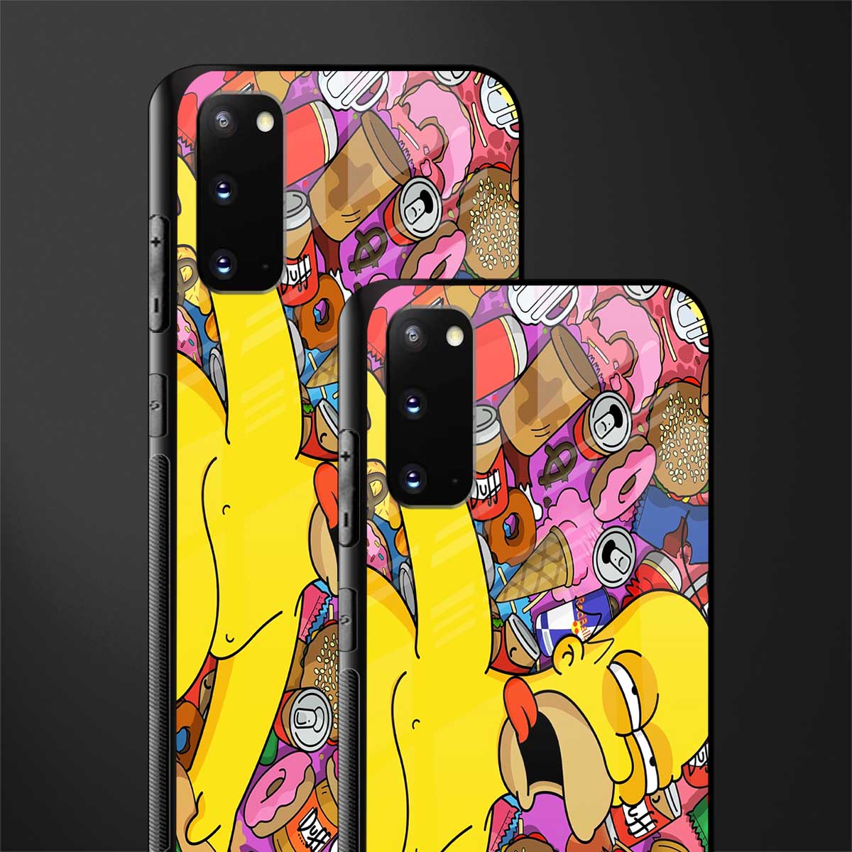 drunk homer simpsons glass case for samsung galaxy s20 image-2