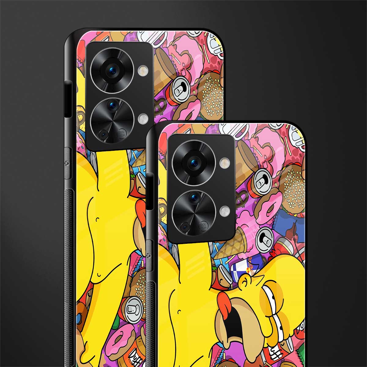 drunk homer simpsons glass case for phone case | glass case for oneplus nord 2t 5g
