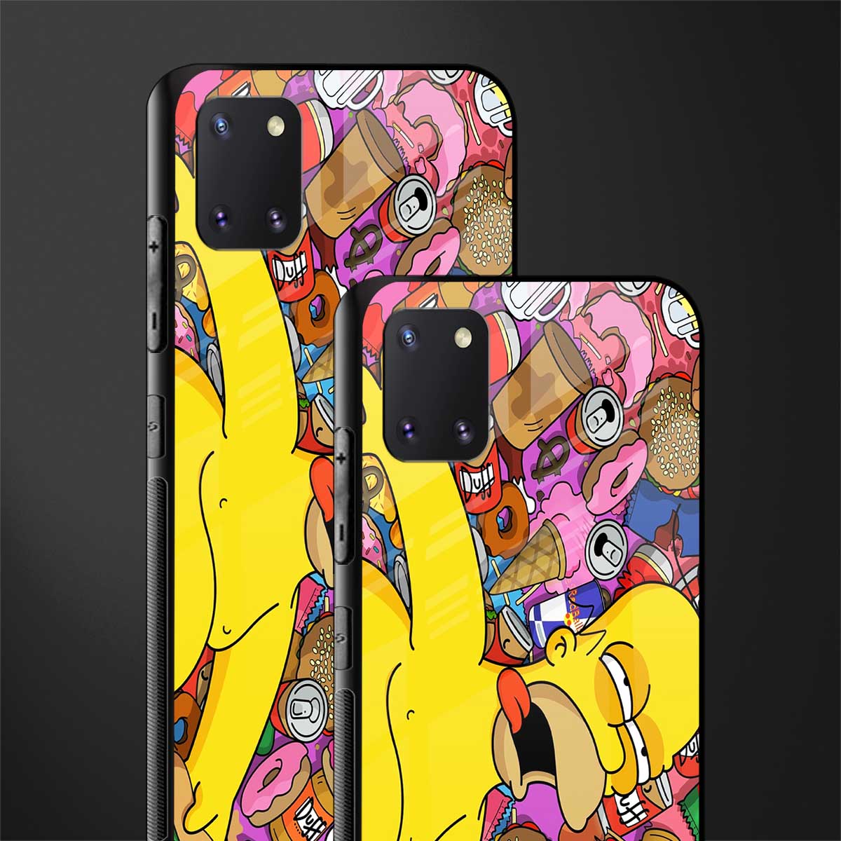 drunk homer simpsons glass case for samsung a81 image-2