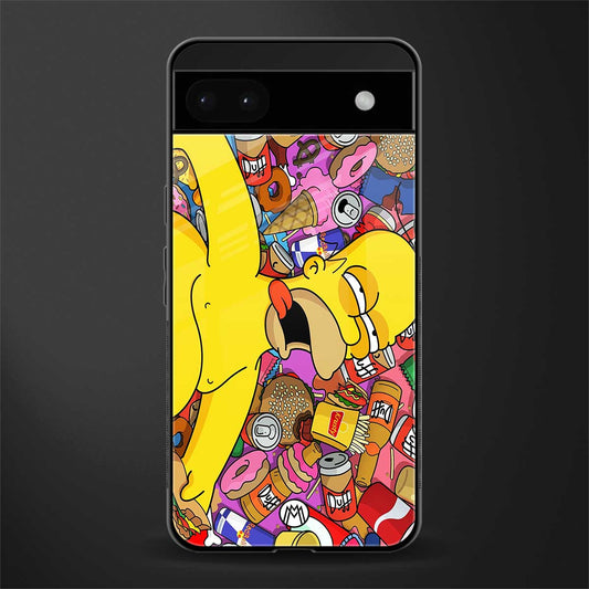 drunk homer simpsons back phone cover | glass case for google pixel 6a