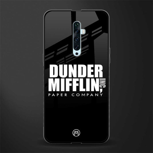 dunder mifflin glass case for oppo reno 2f image