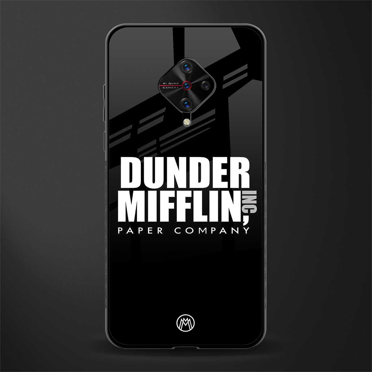 dunder mifflin glass case for vivo s1 pro image