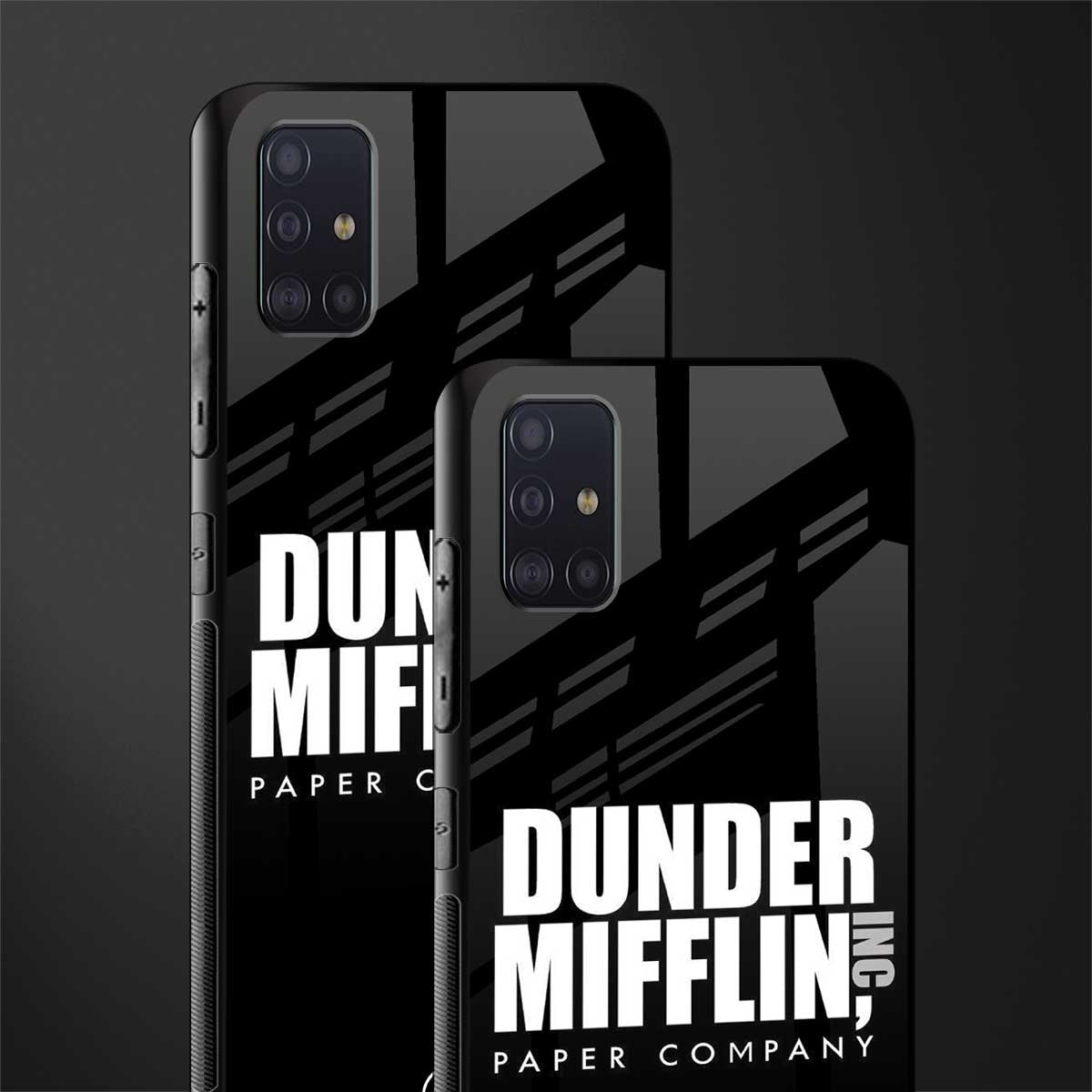 dunder mifflin glass case for samsung galaxy a71 image-2
