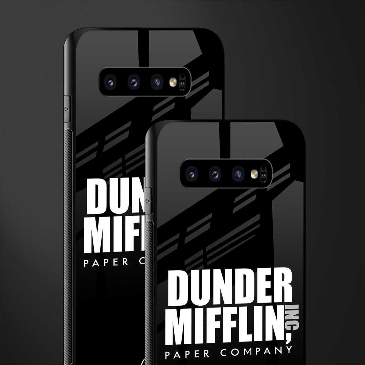 dunder mifflin glass case for samsung galaxy s10 plus image-2