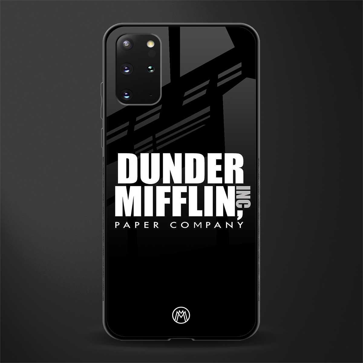 dunder mifflin glass case for samsung galaxy s20 plus image