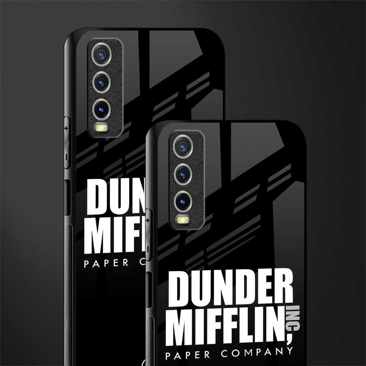 dunder mifflin glass case for vivo y12s image-2