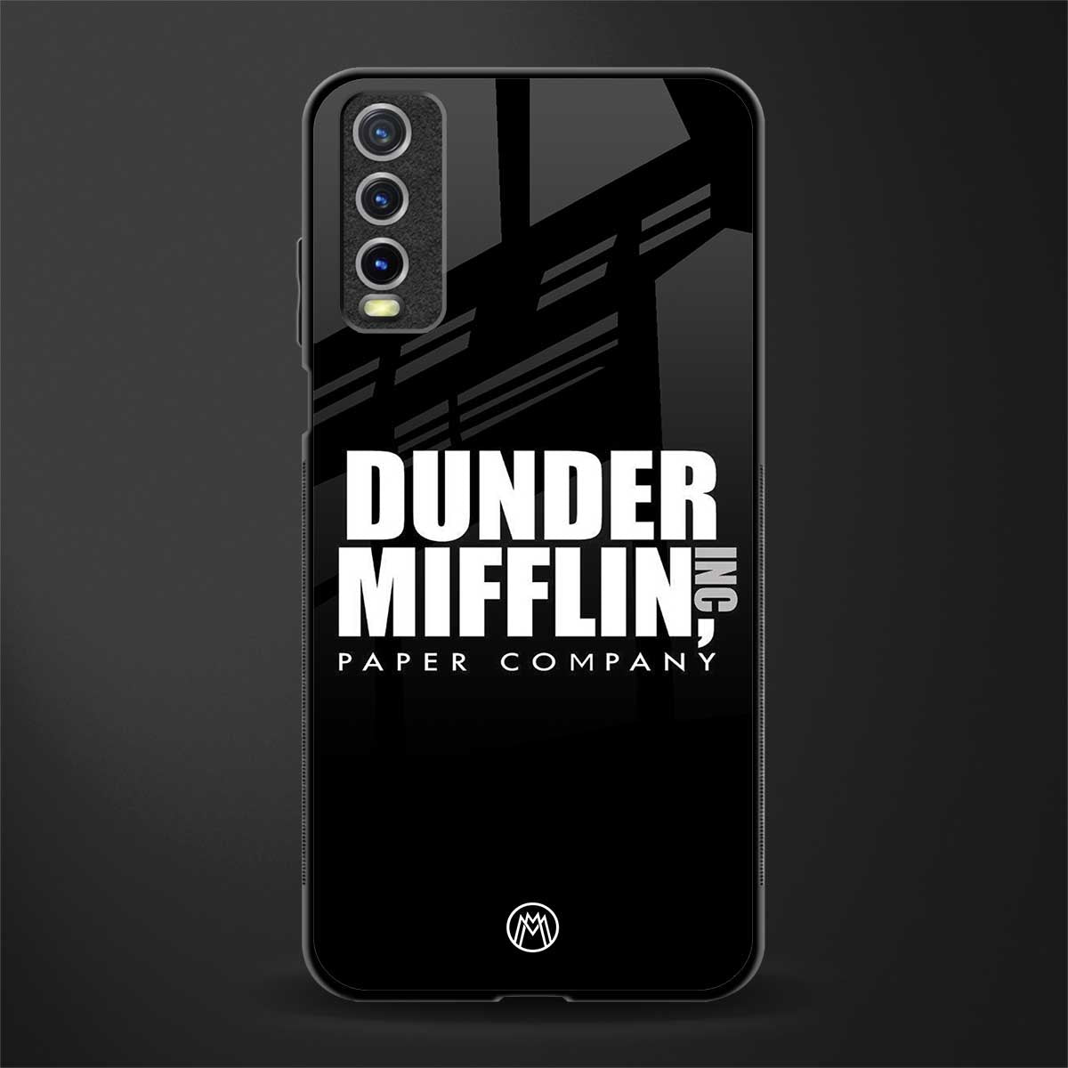 dunder mifflin glass case for vivo y12s image