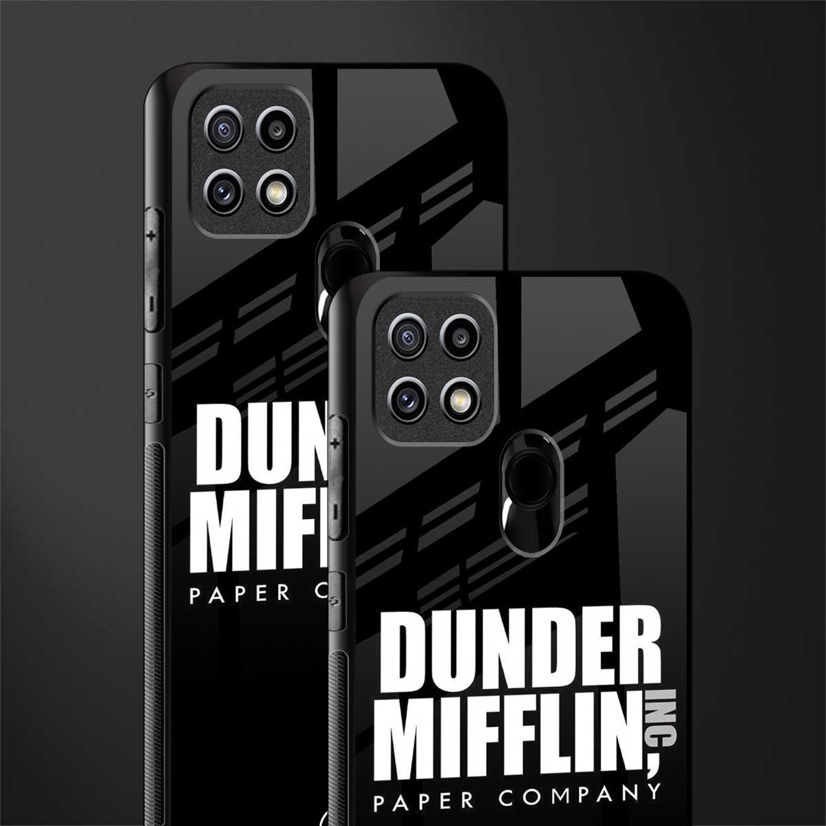 dunder mifflin glass case for oppo a15 image-2