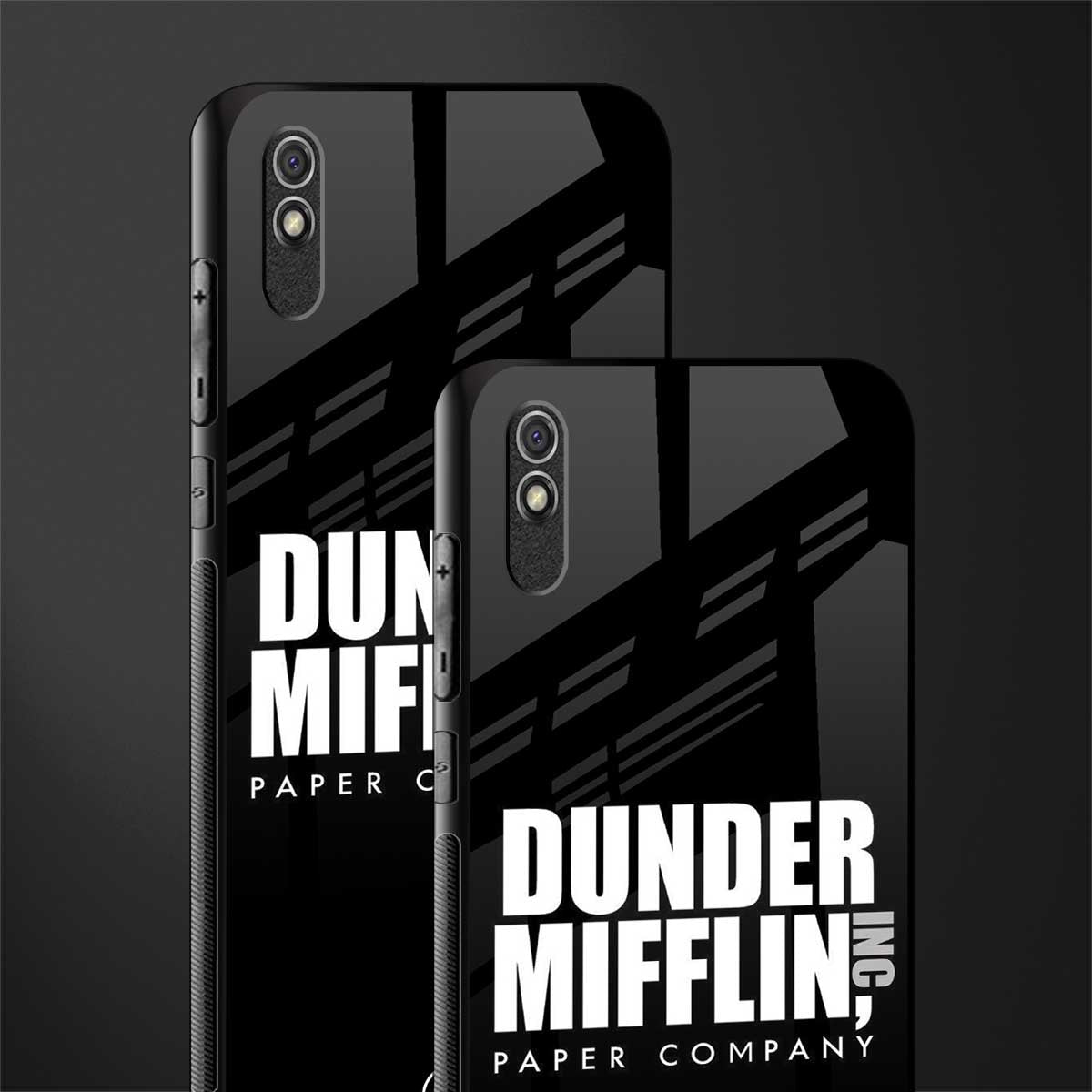 dunder mifflin glass case for redmi 9a image-2