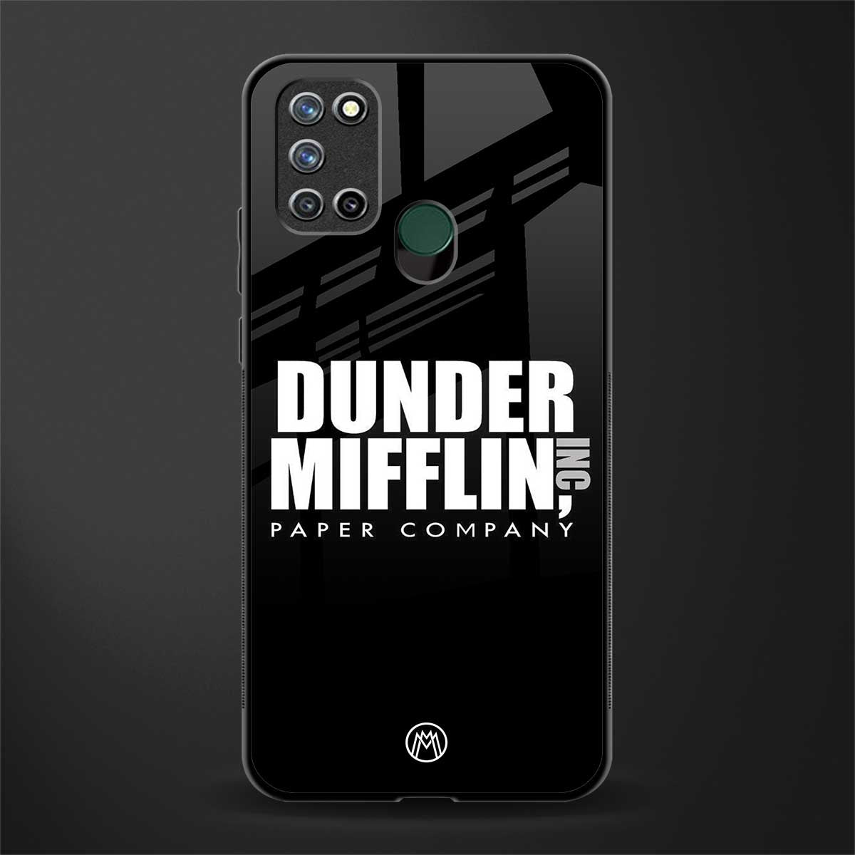 dunder mifflin glass case for realme 7i image