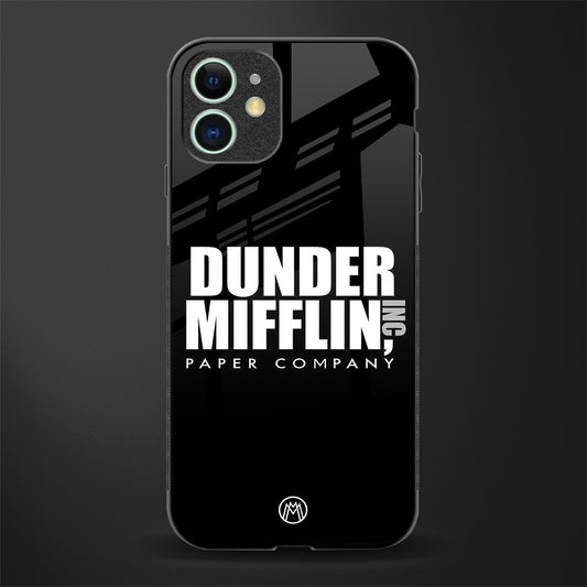 dunder mifflin glass case for iphone 11 image
