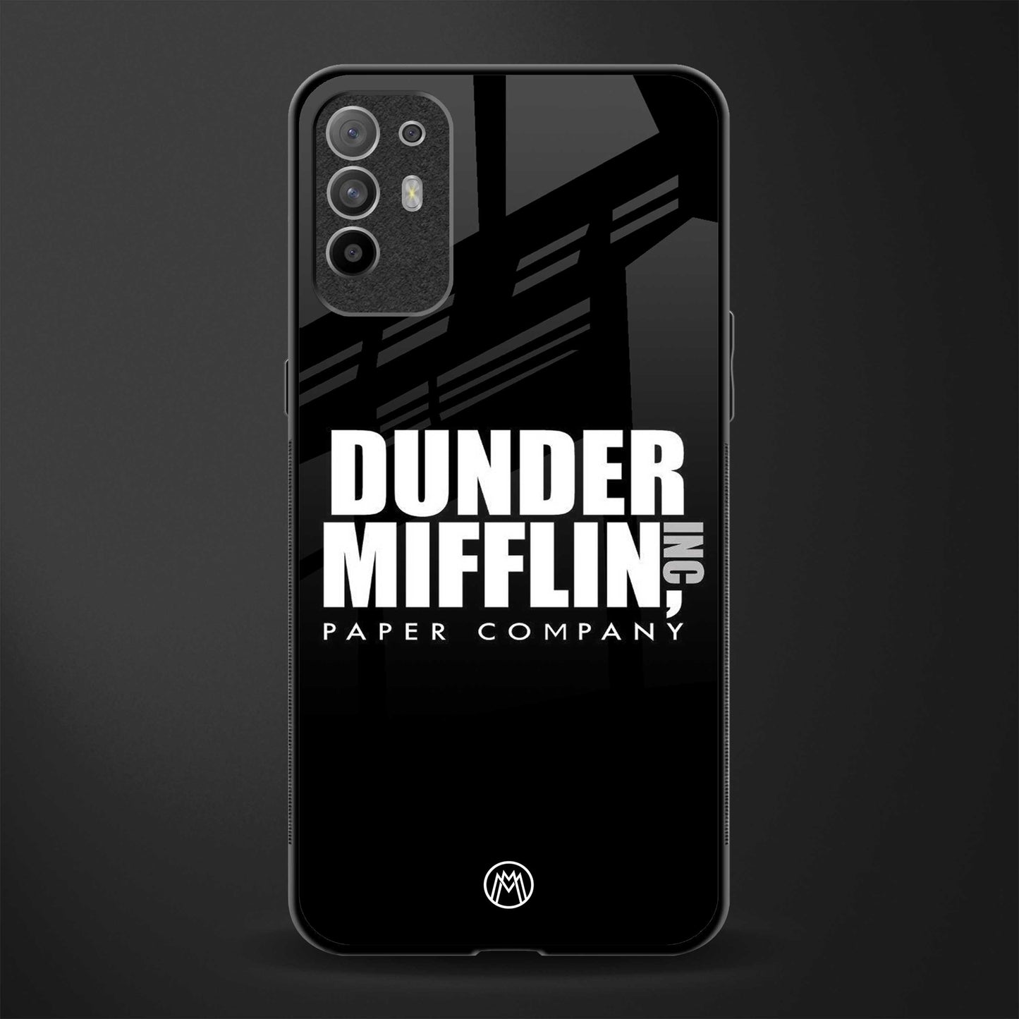 dunder mifflin glass case for oppo f19 pro plus image