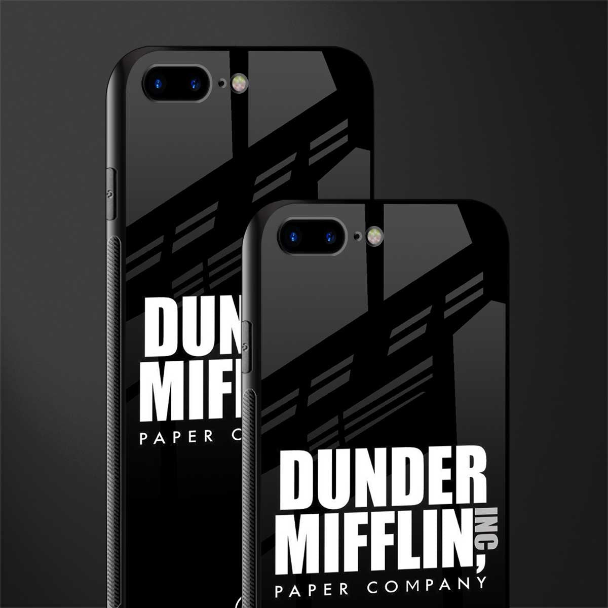dunder mifflin glass case for iphone 8 plus image-2